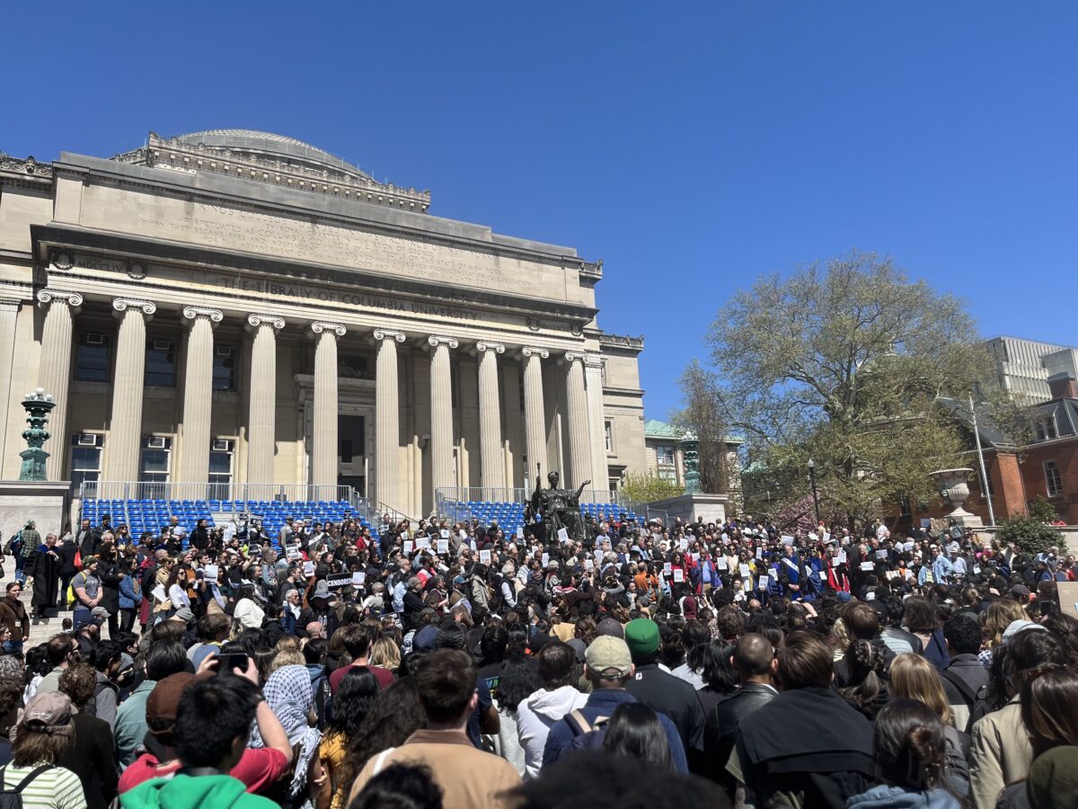 “Hands Off Our Students”: Barnard and Columbia Faculty Protest Student Arrests, Suspensions, and Evictions